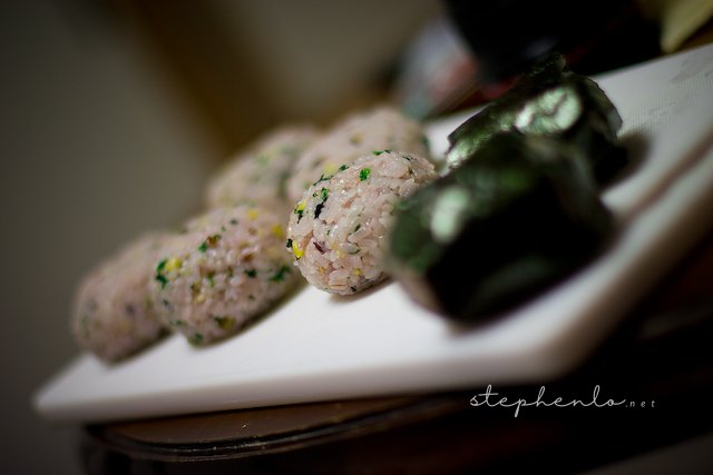 Homemade onigiri by Yuko